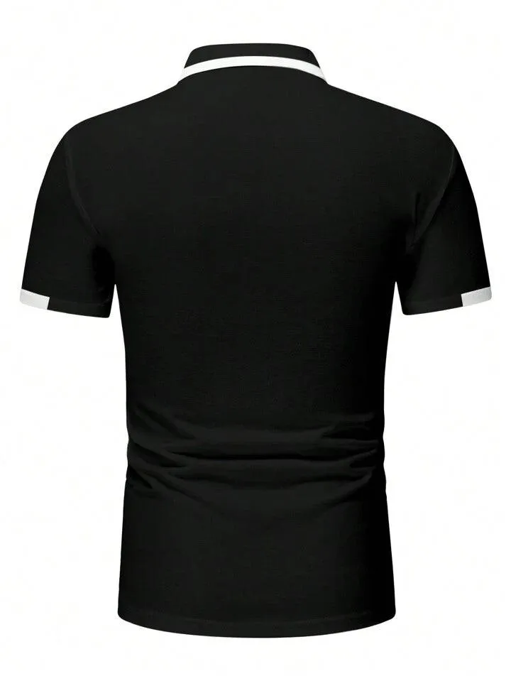 Manfinity Homme Polo Shirt Brooklyn In Black