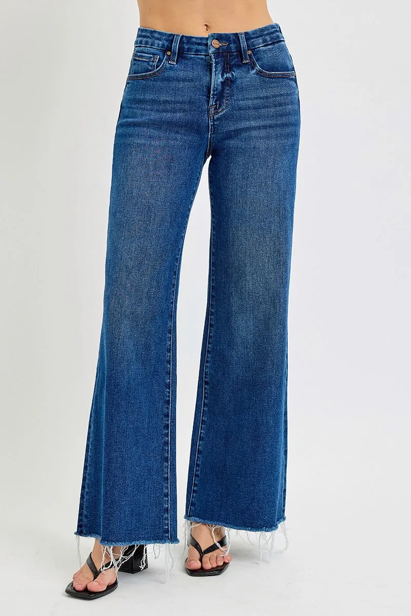 Melanie Tummy Control High Rise Wide Jeans