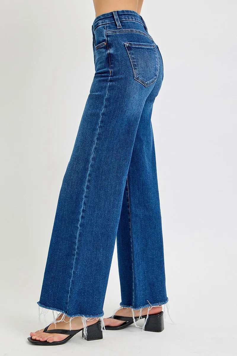 Melanie Tummy Control High Rise Wide Jeans