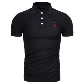 Men Solid Casual 100% Cotton Polo Shirt