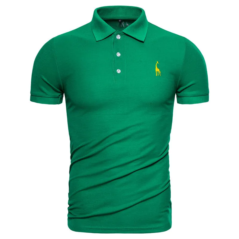 Men Solid Casual 100% Cotton Polo Shirt