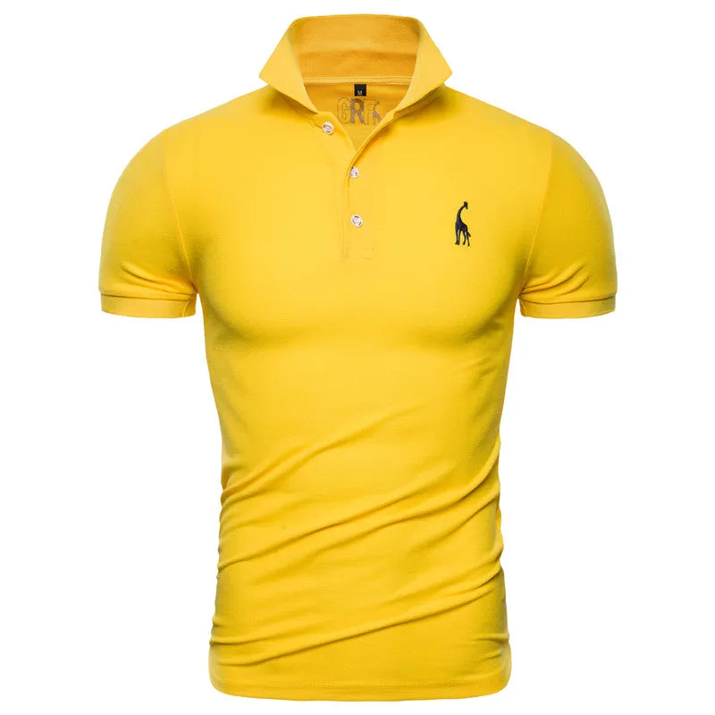 Men Solid Casual 100% Cotton Polo Shirt