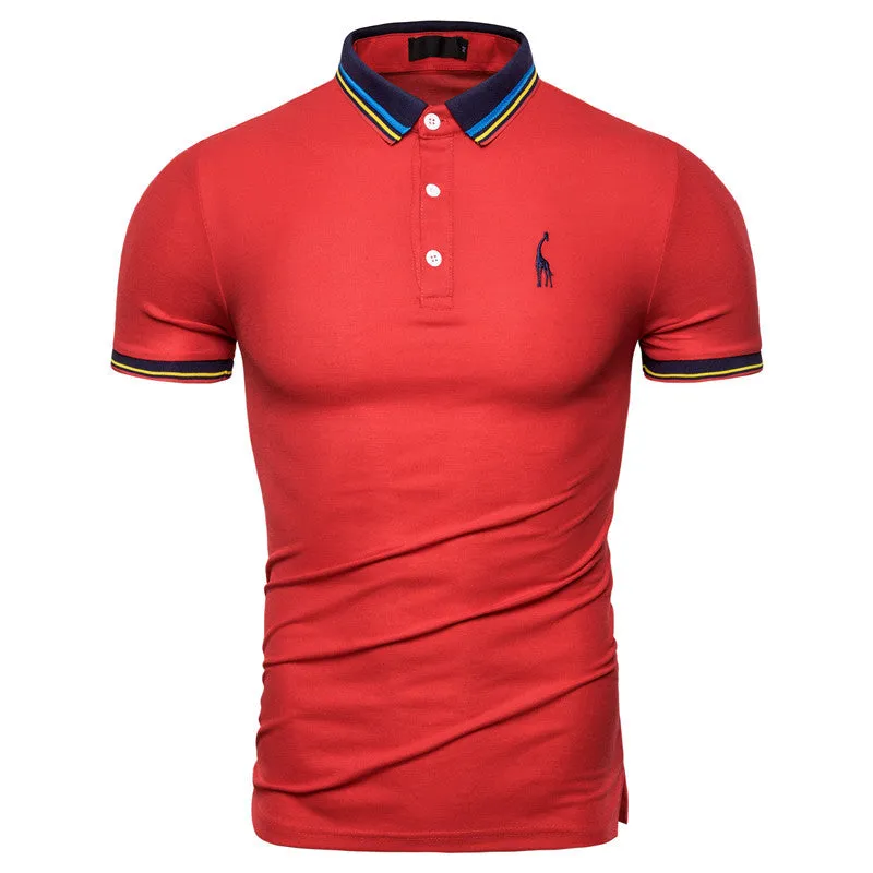 Men Solid Casual 100% Cotton Polo Shirt