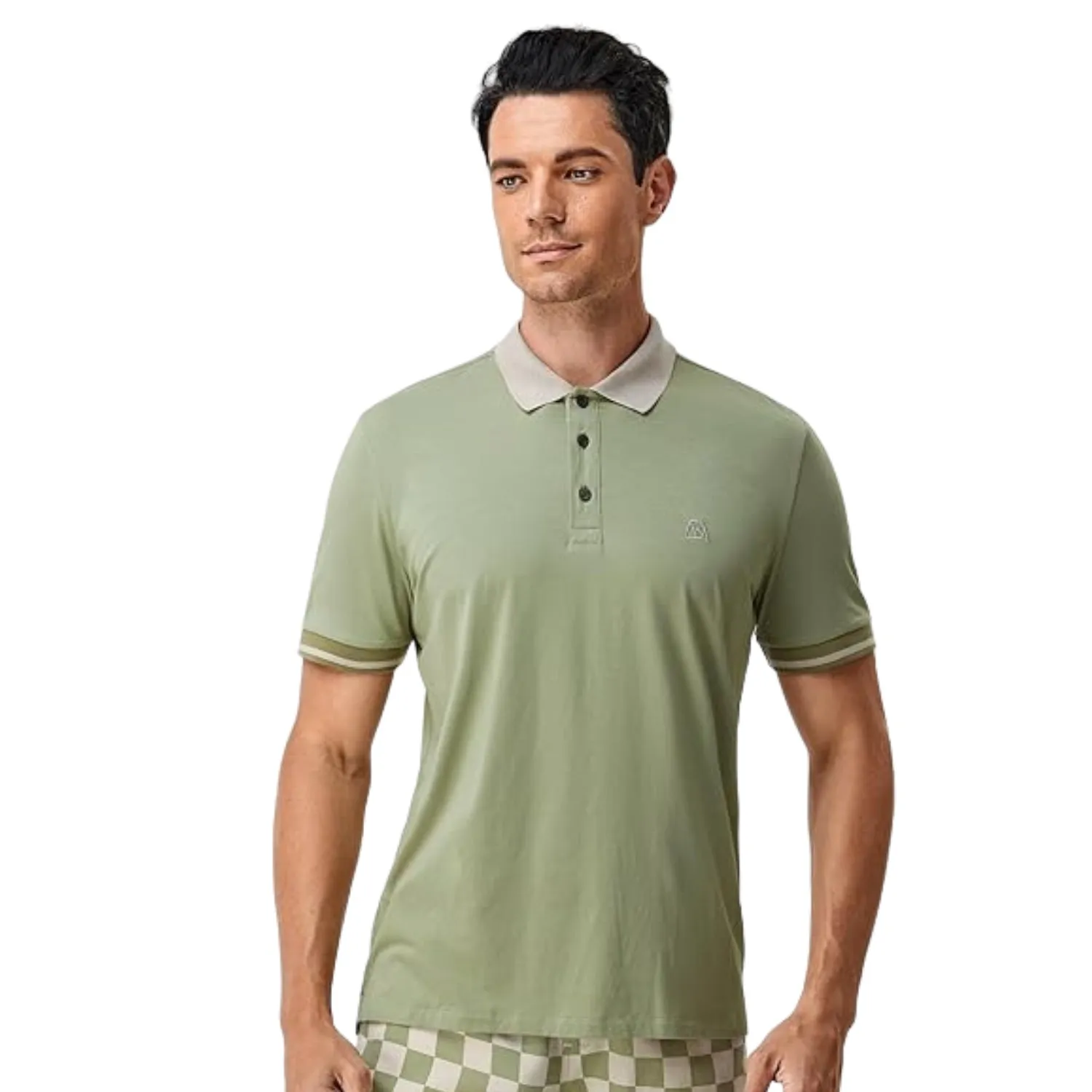 Men's Two-Tone Polo Shirt