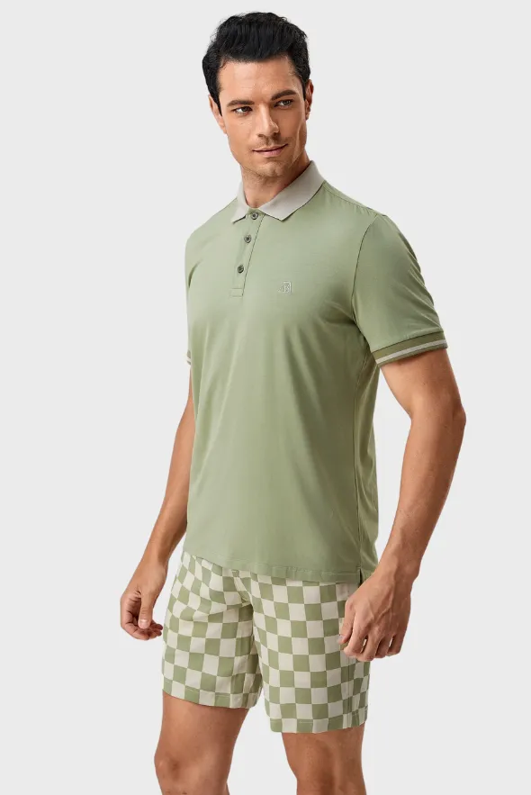 Men's Two-Tone Polo Shirt