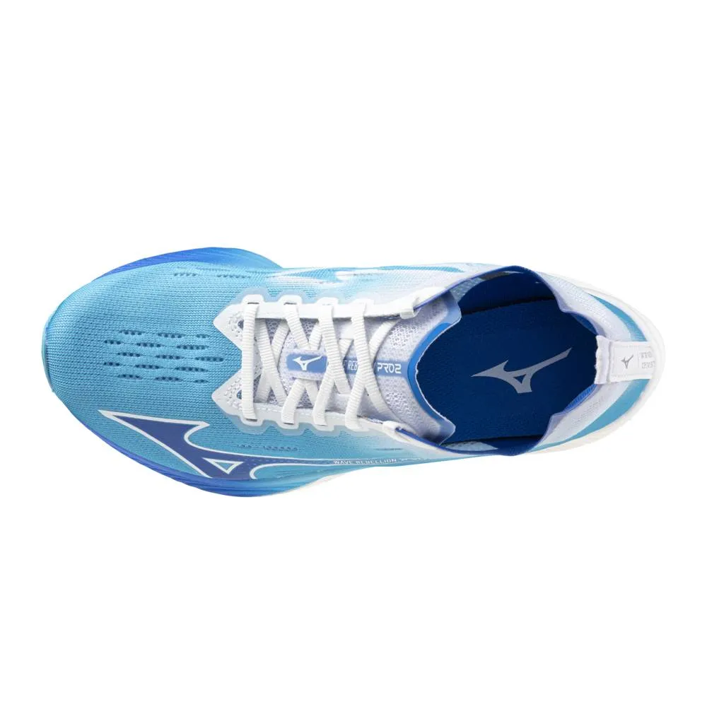 Mizuno Wave Rebellion Pro 2 (Womens) - River Blue/Mugen Blue/White