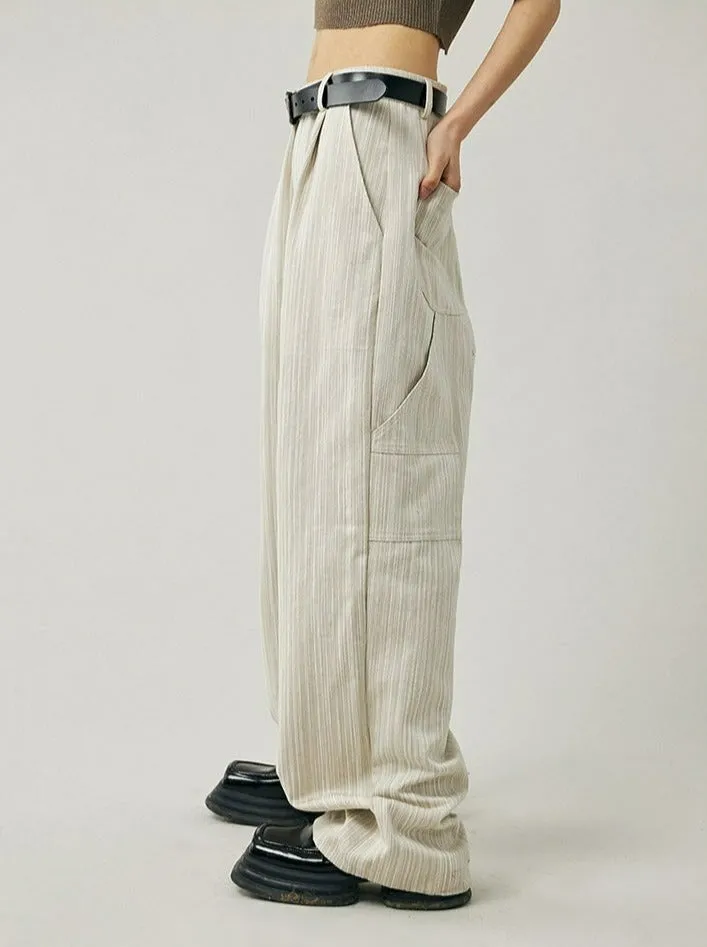 Multi Pocket Pinstripe Pants