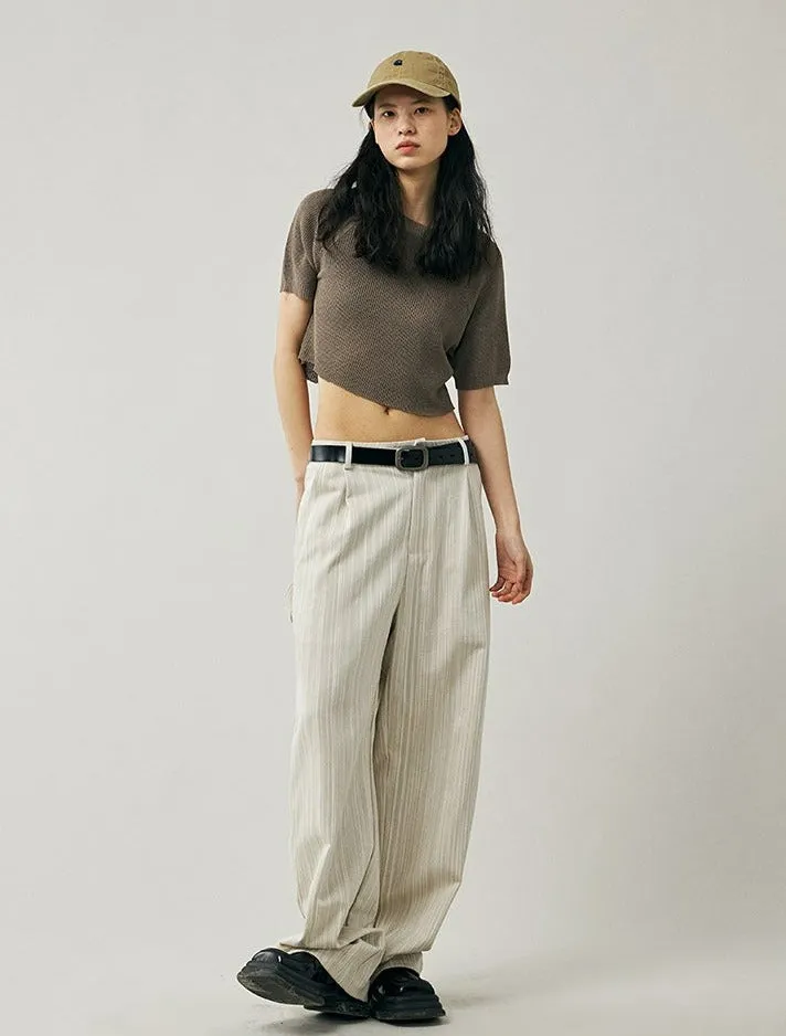 Multi Pocket Pinstripe Pants