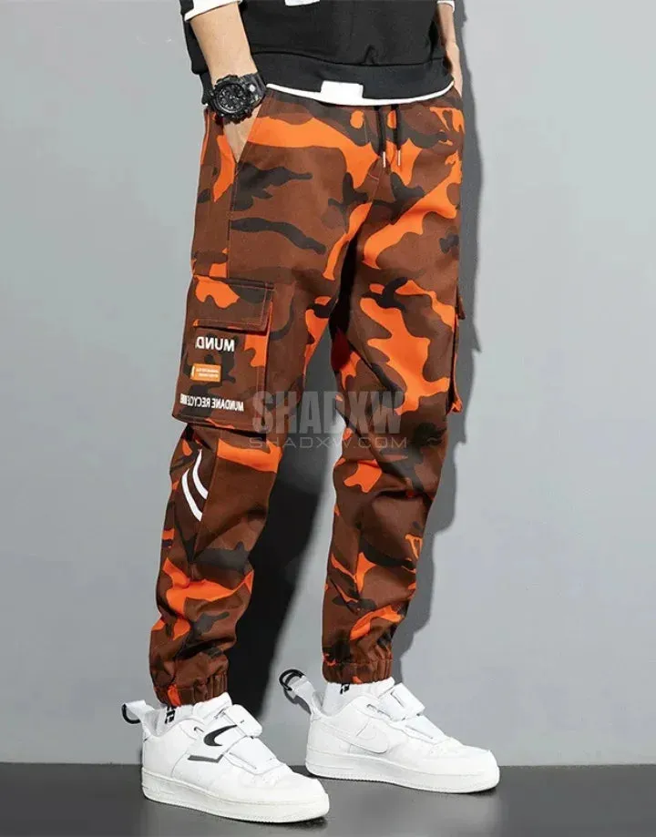 Orange Techwear Pants