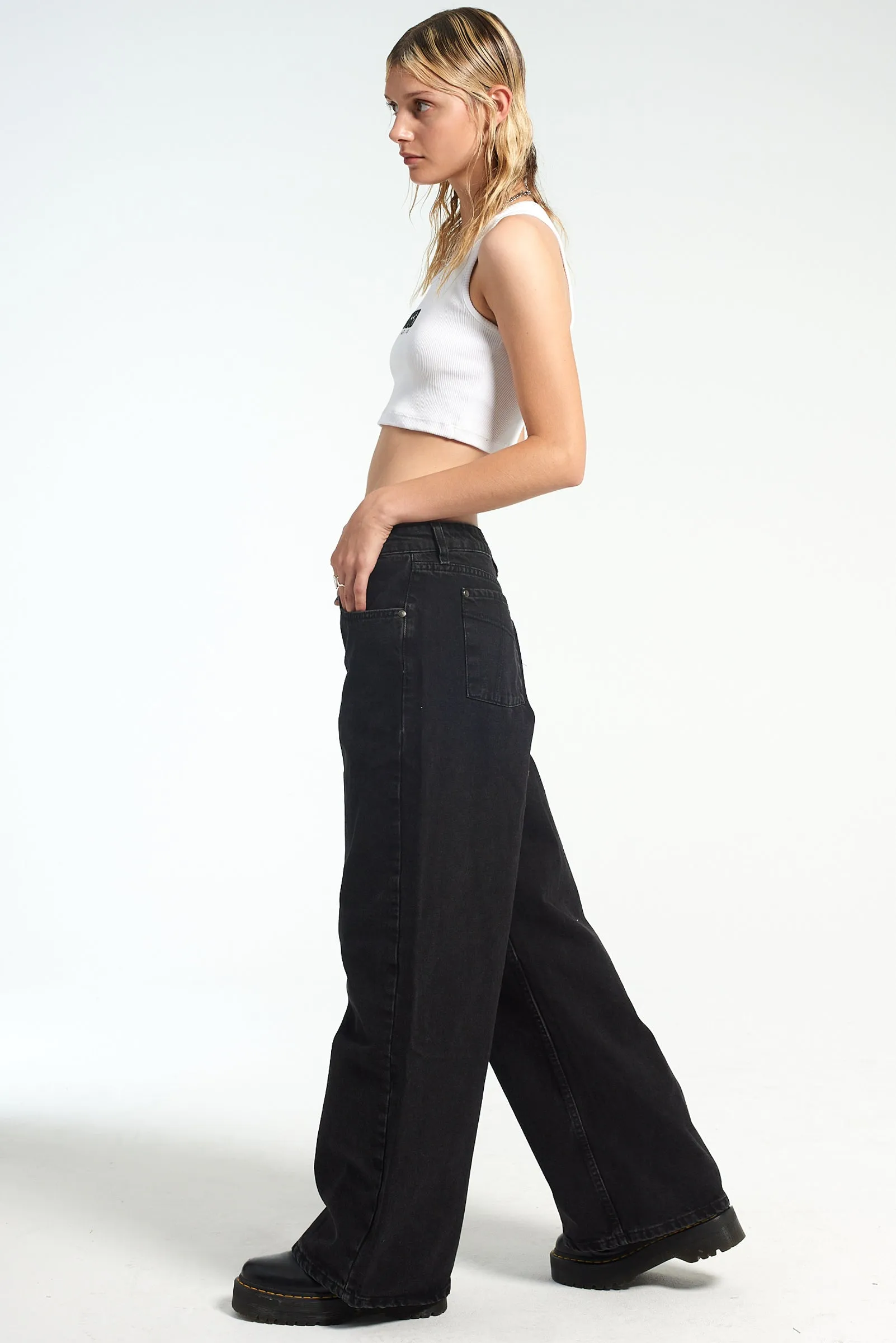 Organic Release Jean Charcoal