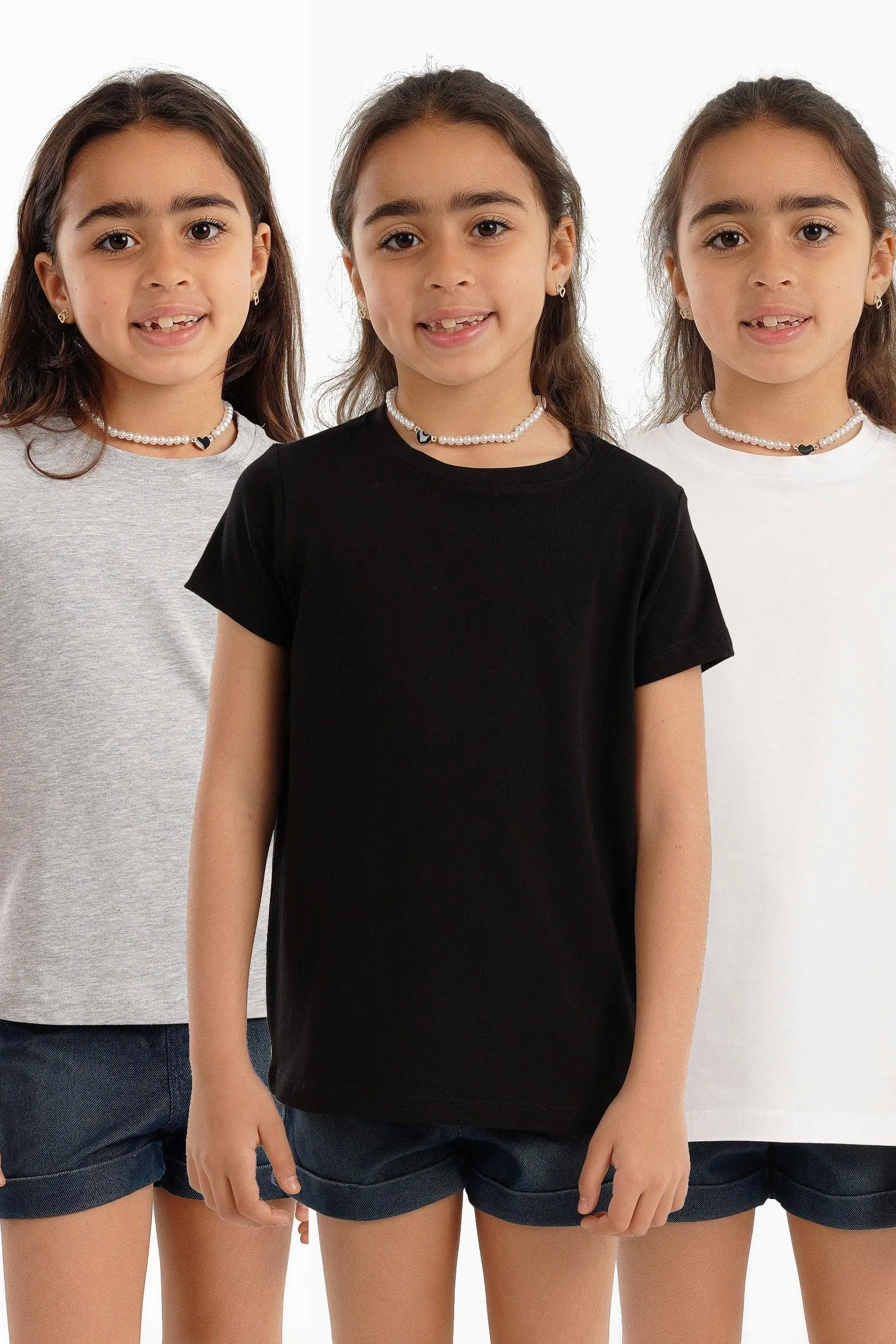 Pack of 3 Girly Short Sleeves Top