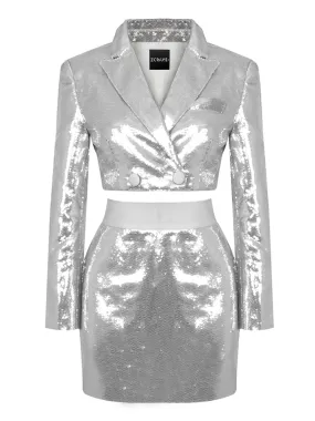 PAILLE Sequin Jacket & Skirt Set