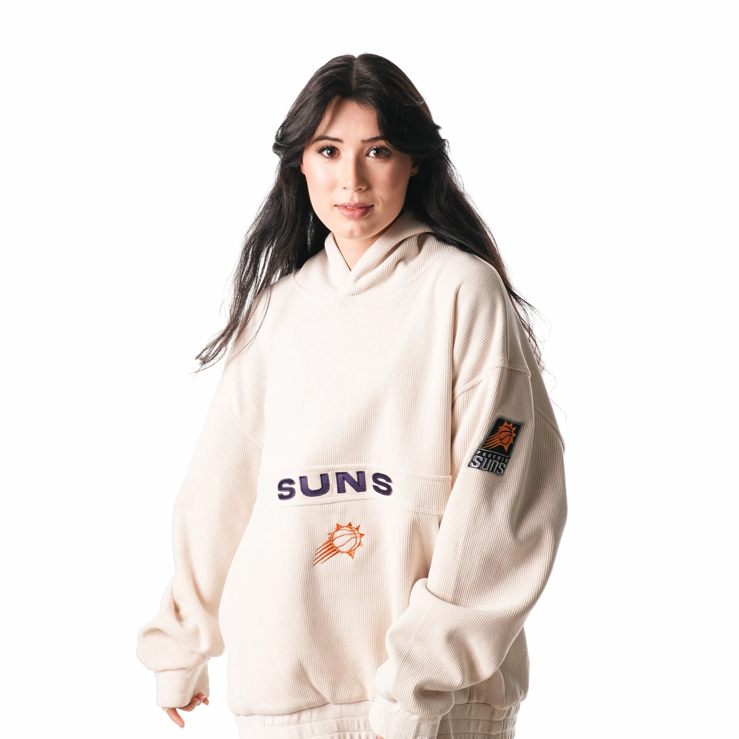 PHOENIX SUNS CREAM UNISEX CORDUROY HOODIE