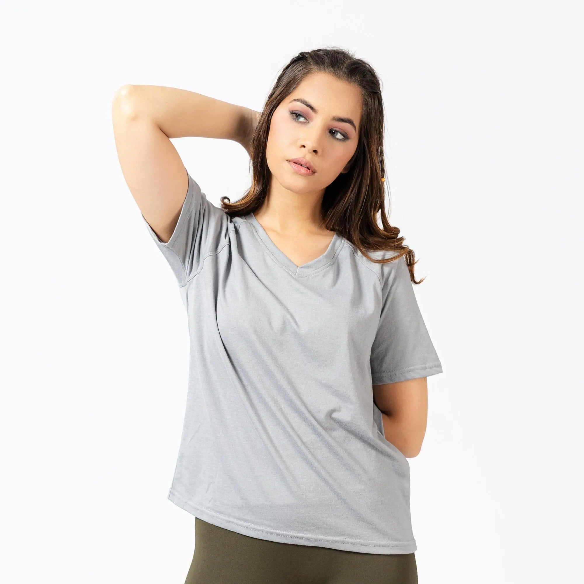 Polo Athletica Women's V-Neck Activewear Short Sleeve Tee Shirt