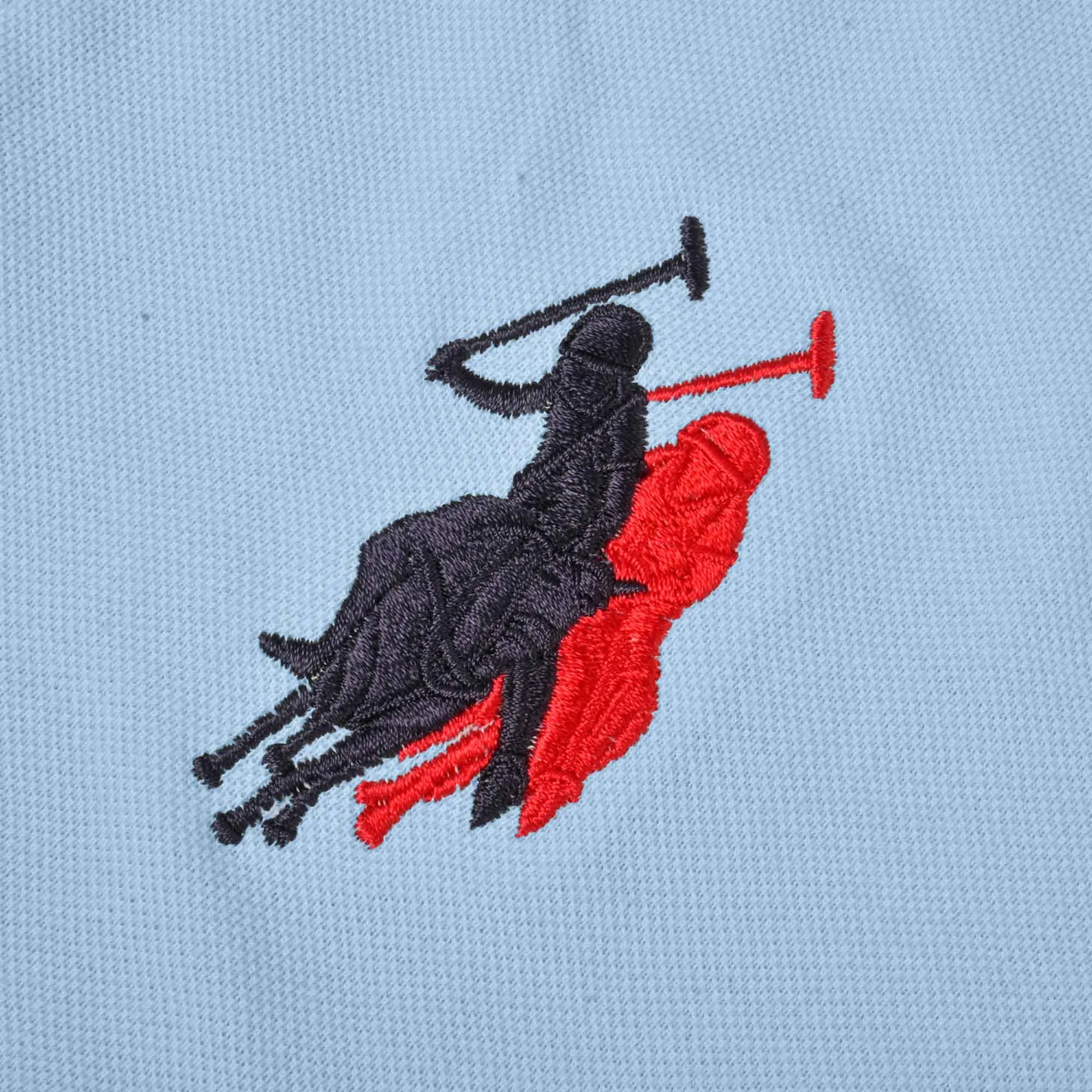 Polo Republica Men's Two Polo Horse Rider & Flag Crest Embroidered Polo Shirt