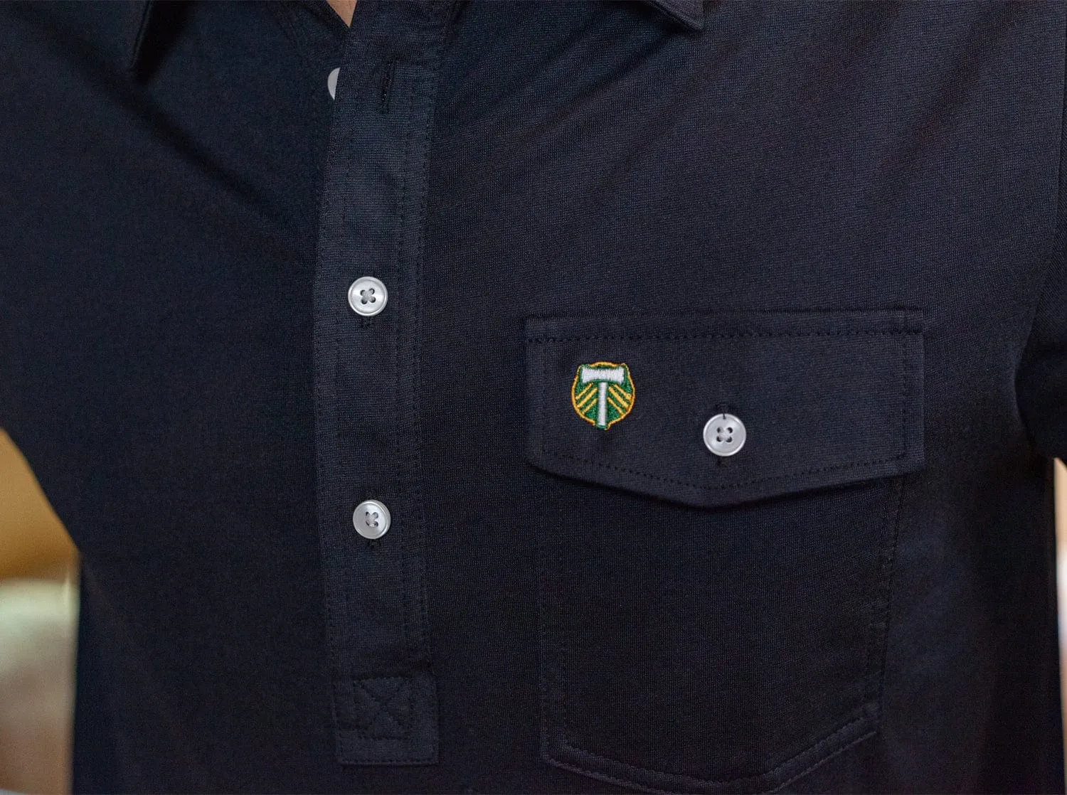 Portland Timbers - Performance Players Shirt - Axe - Black