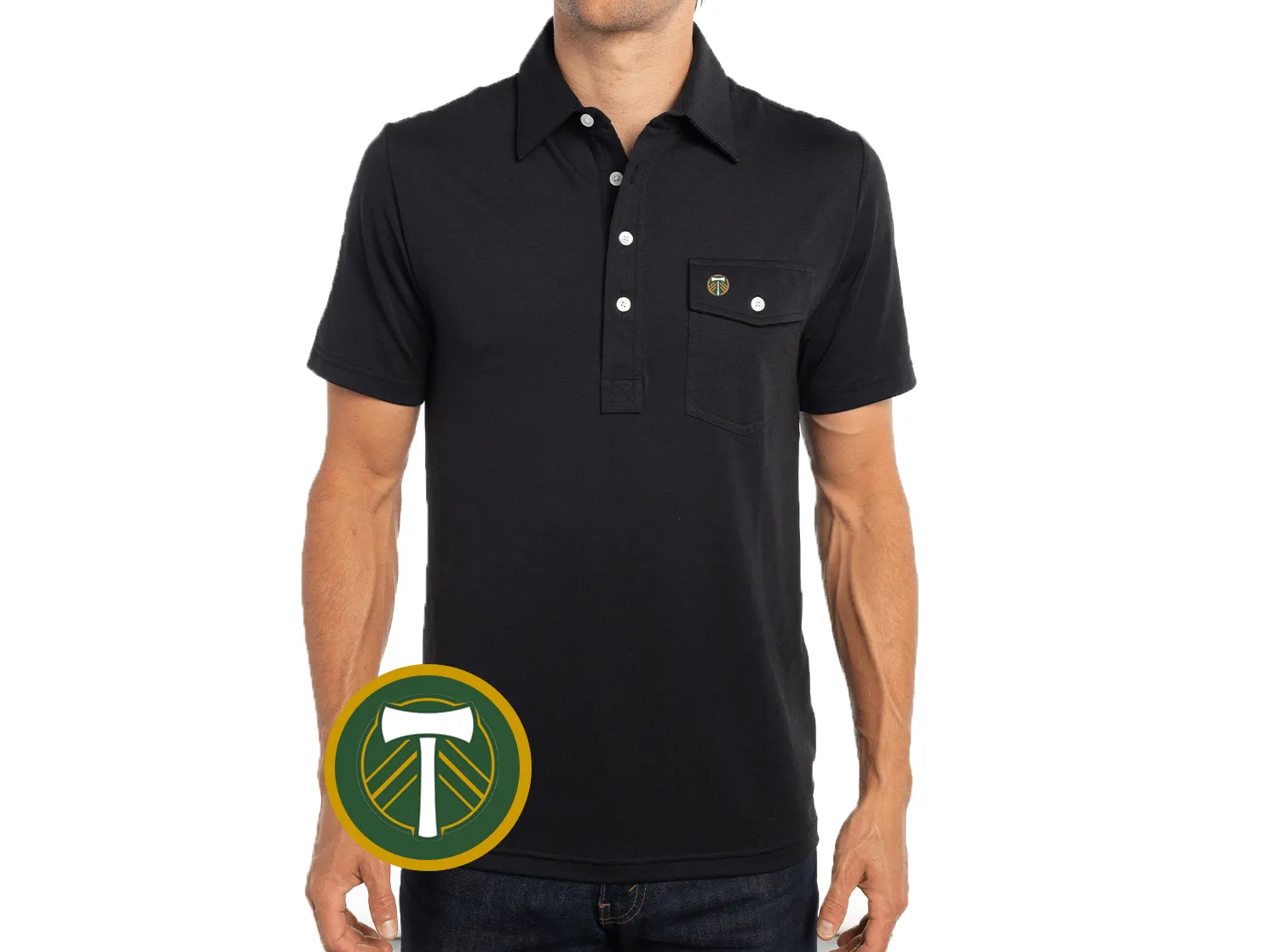 Portland Timbers - Performance Players Shirt - Axe - Black