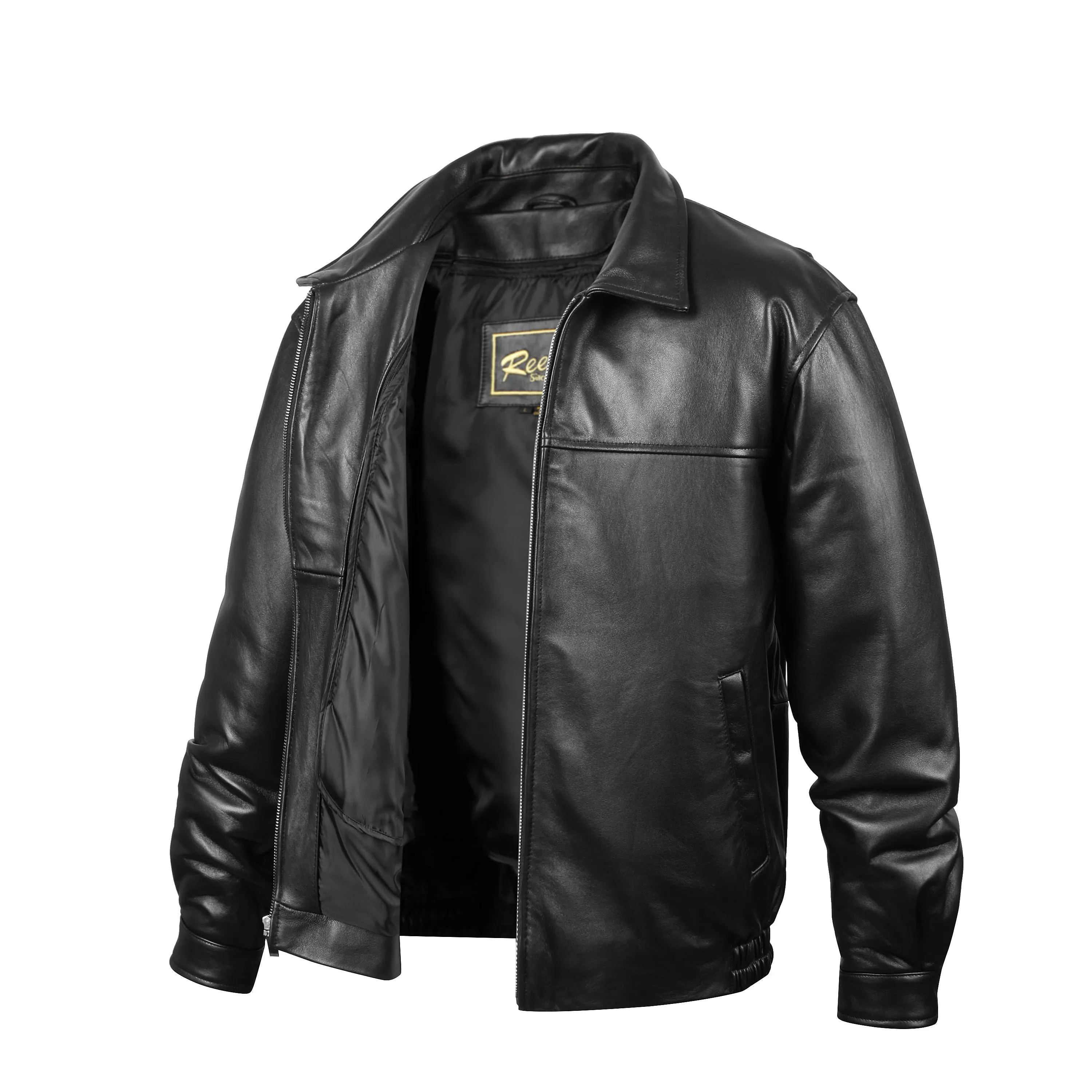 REED Men's New Zealand Lambskin Leather Jacket - Imported