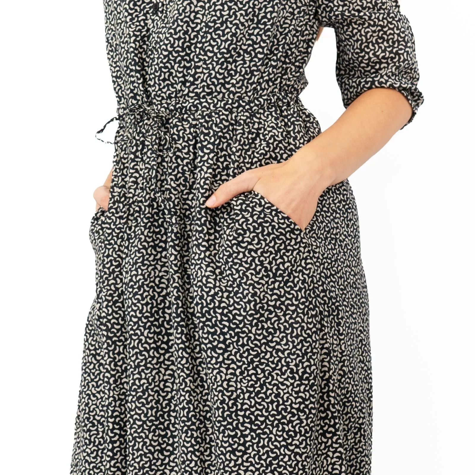 Seasalt Rock Dove Black Midi Dress