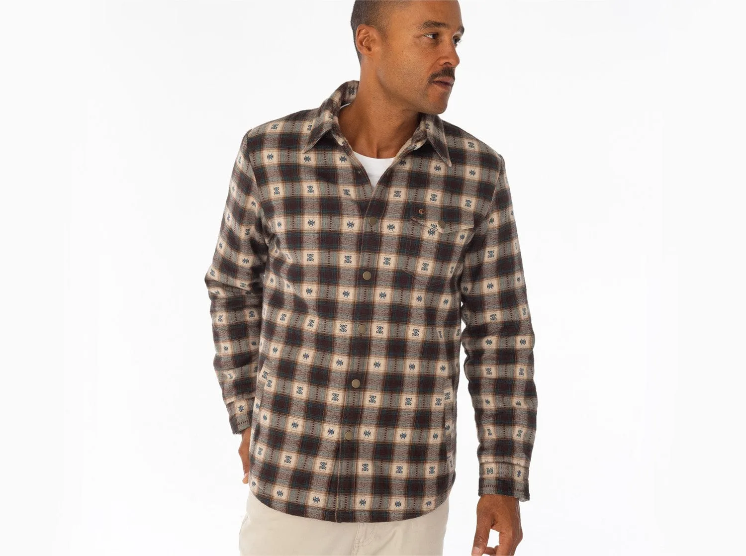 Sherpa Shacket - Crockett Plaid