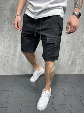 Sneakerjeans Black Cargo Short AD110