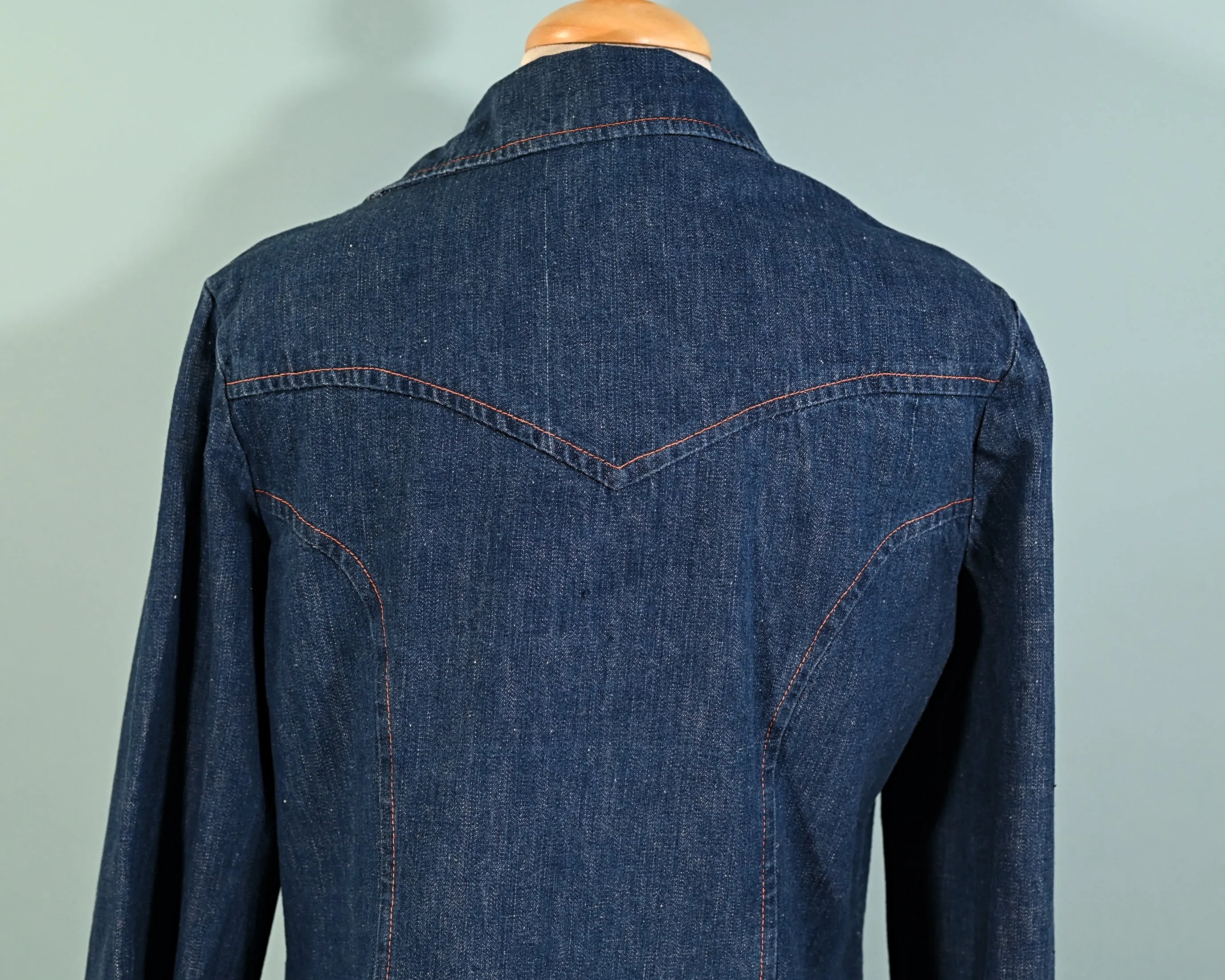 SOLD Vintage 60s/70s Denim Blouse/Shirt by Back Gamin