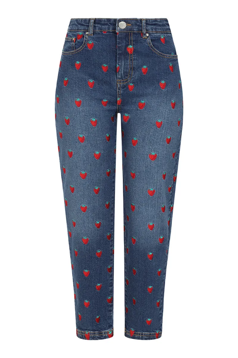 Strawberry Denim Jeans