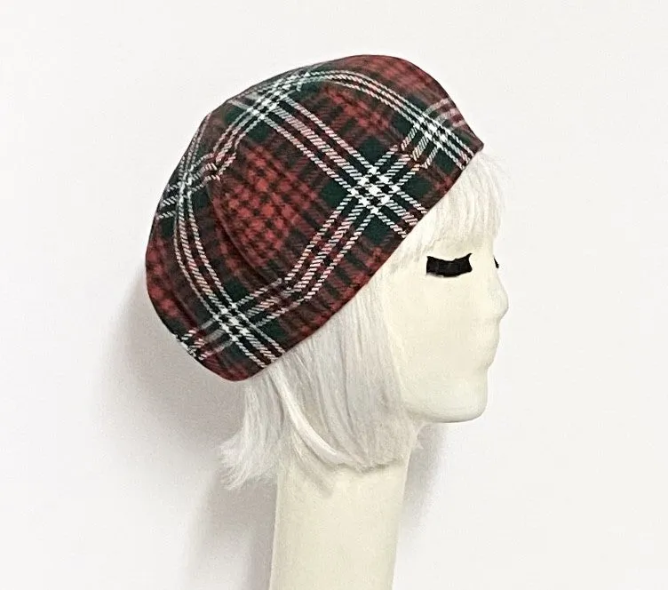 Tartan Plaid Beret Hat