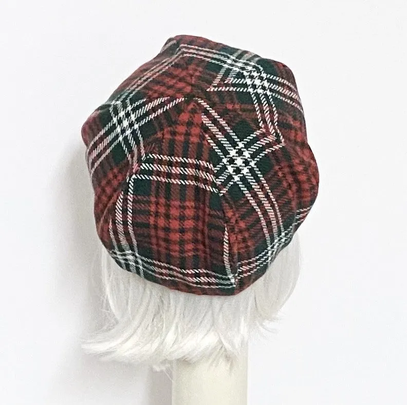 Tartan Plaid Beret Hat