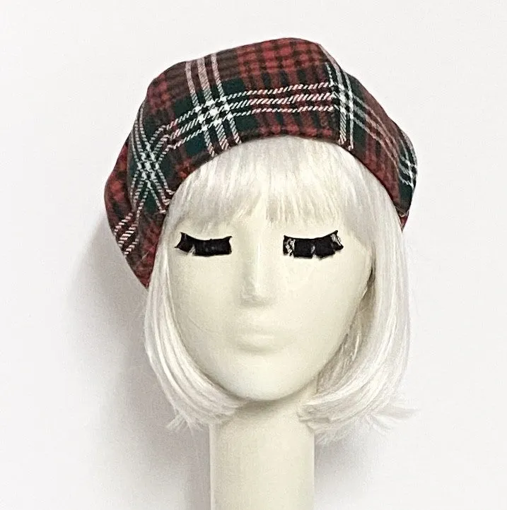 Tartan Plaid Beret Hat