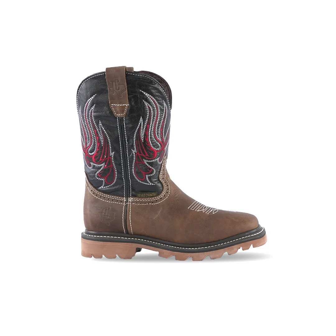 Texas Country Work Boot Crazy Tang 6015