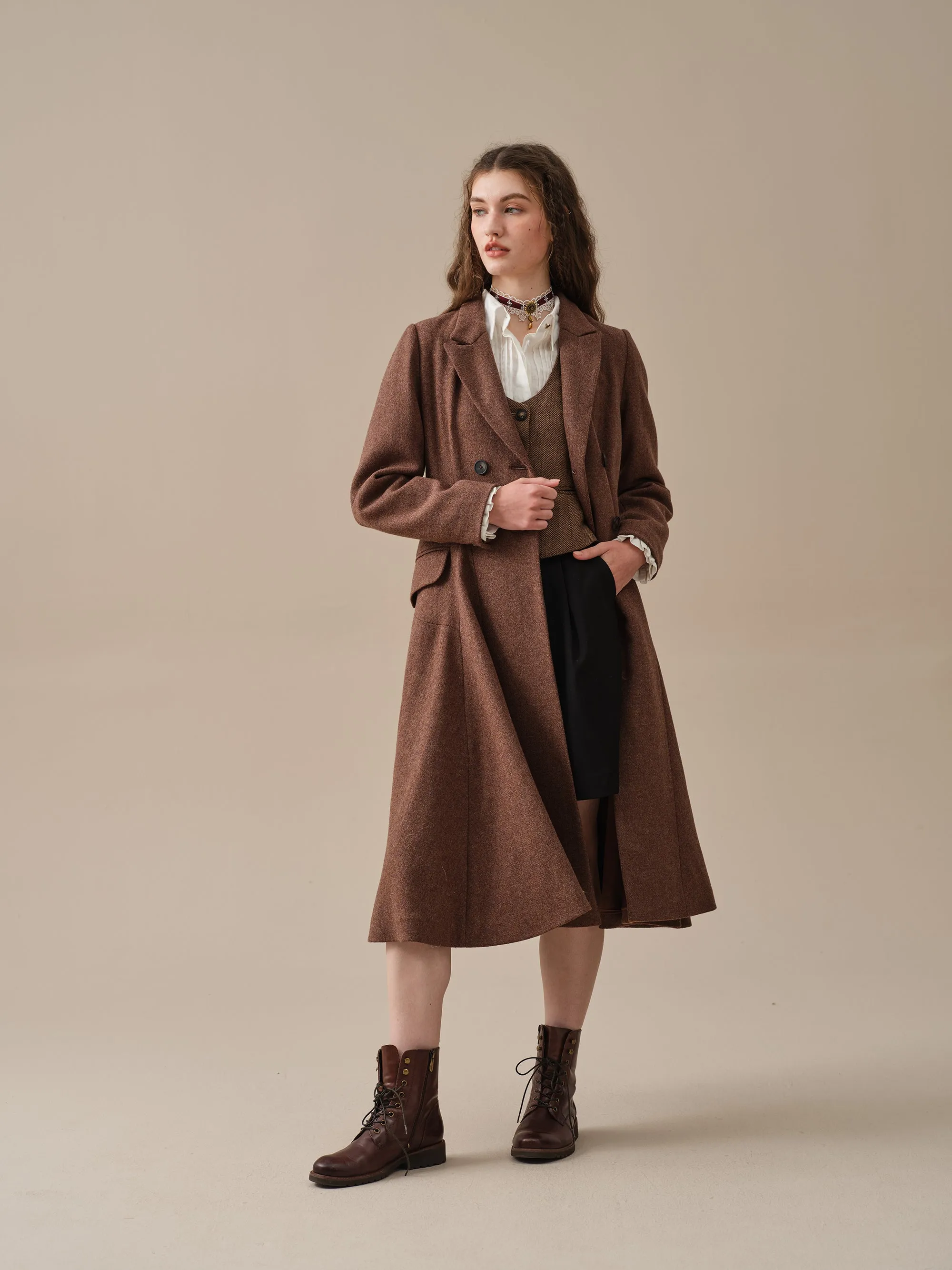 The Roman Holiday 17 | 100% wool classic coat