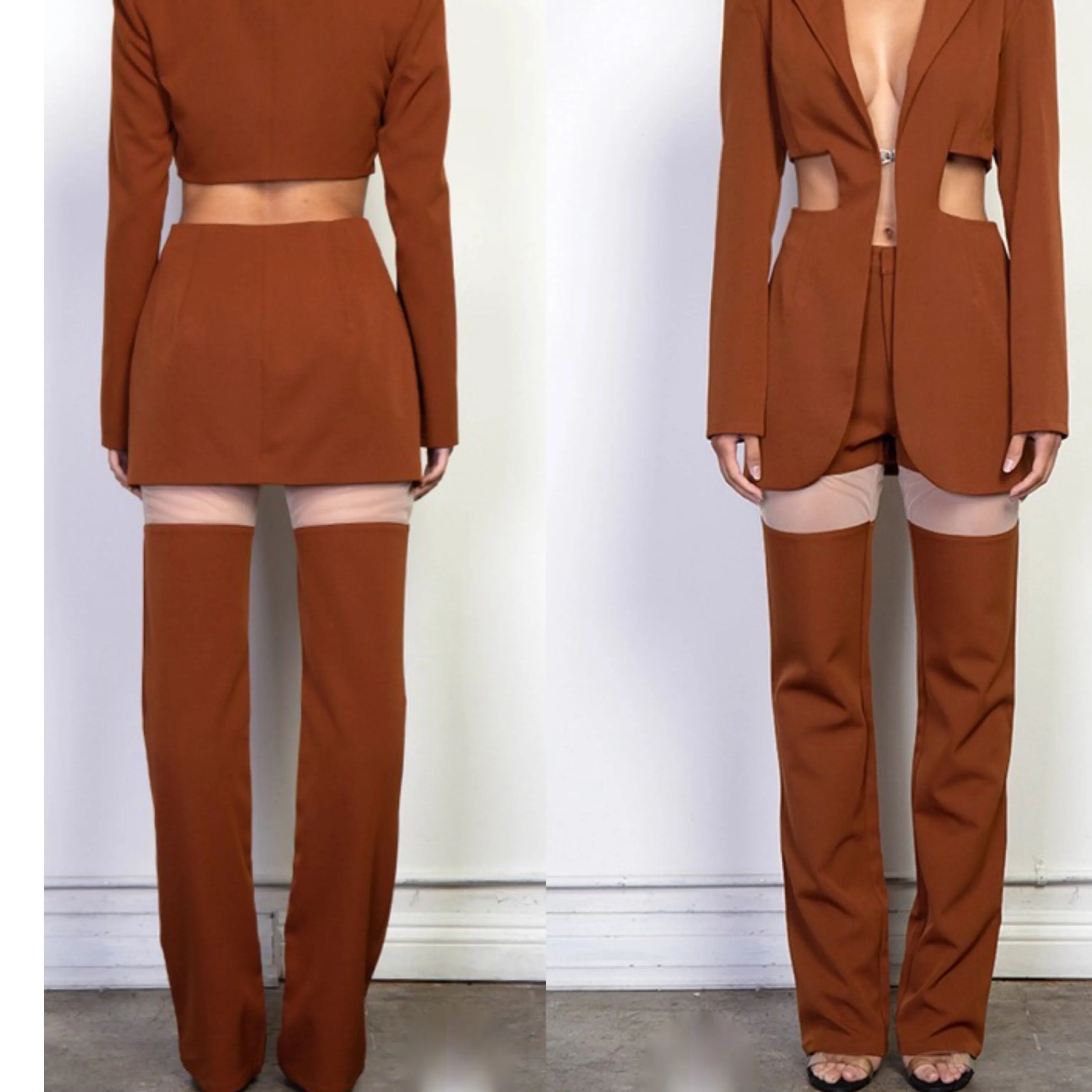 Two piece mesh Blazer Set (see other colors)