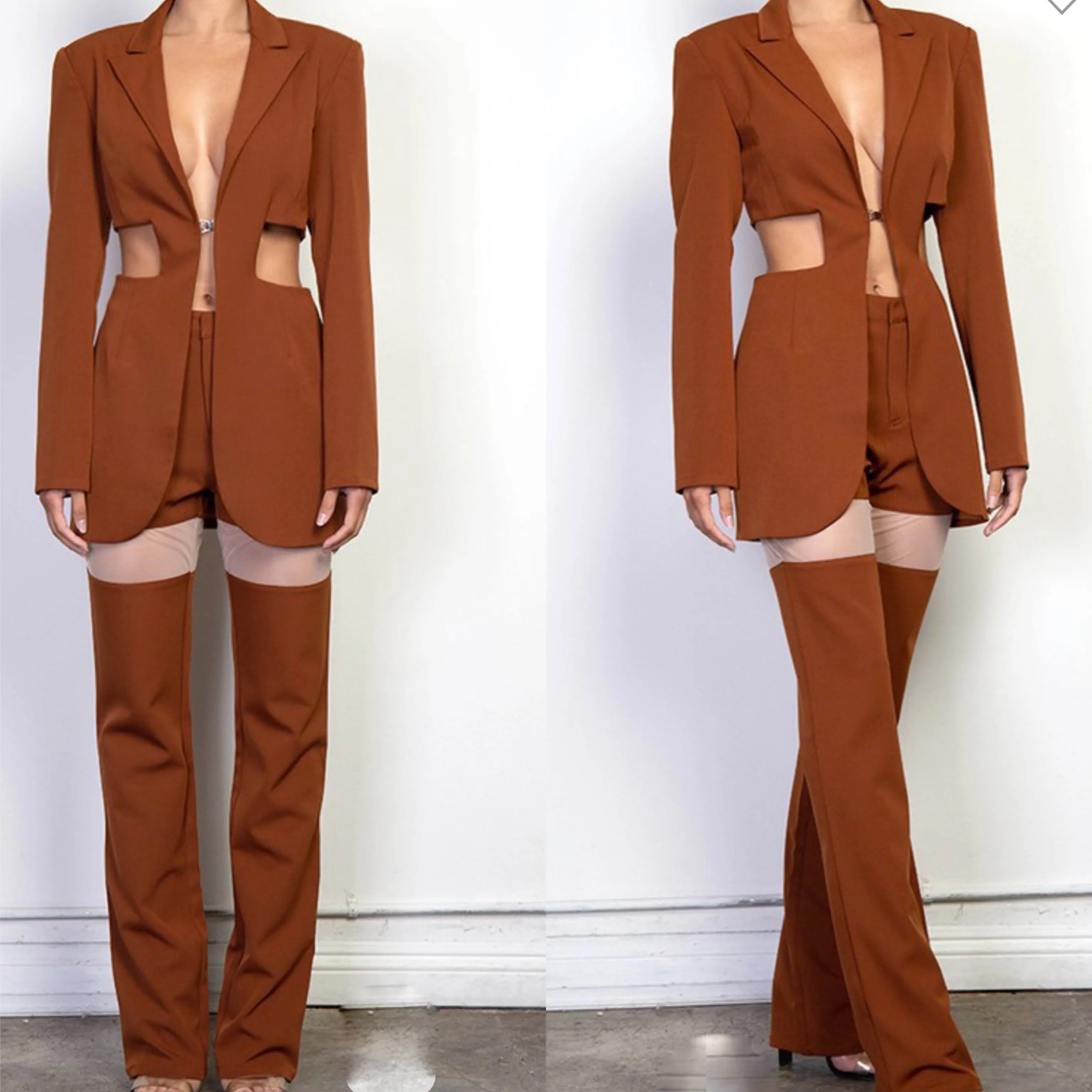 Two piece mesh Blazer Set (see other colors)