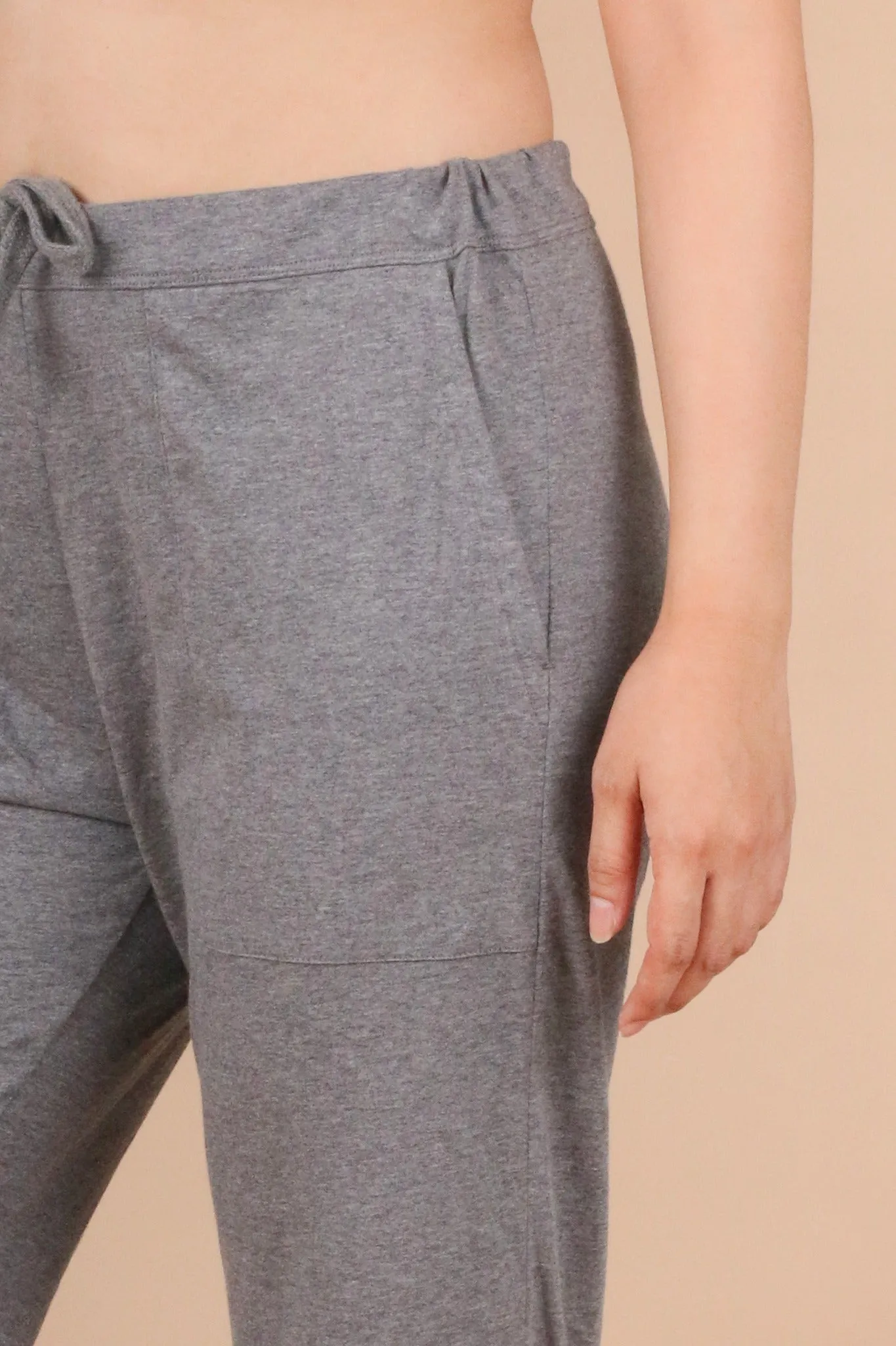 Women's Drawstring Pants with Patch Pockets