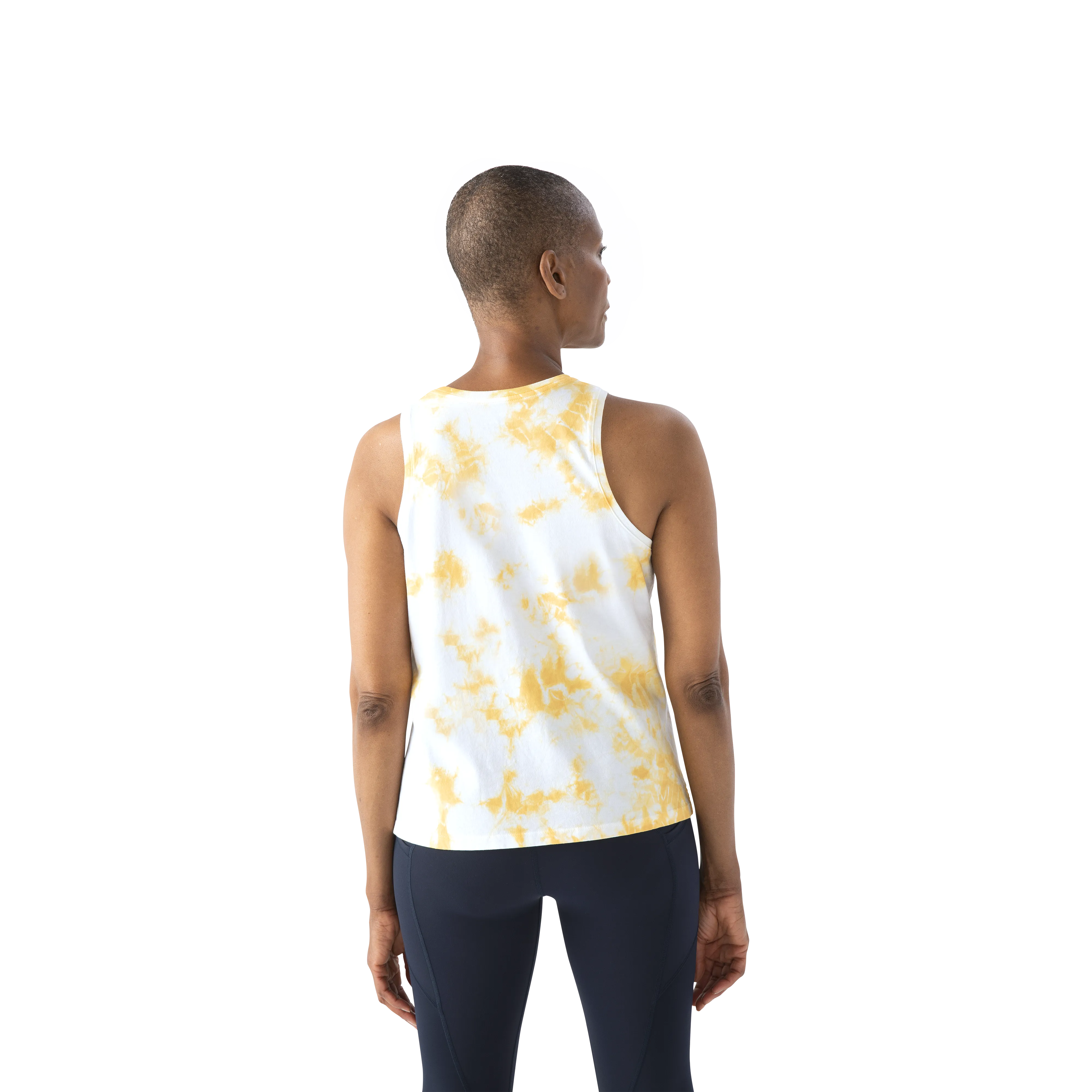 Women's Pima Cotton Tie Dye Crew Neck Tank