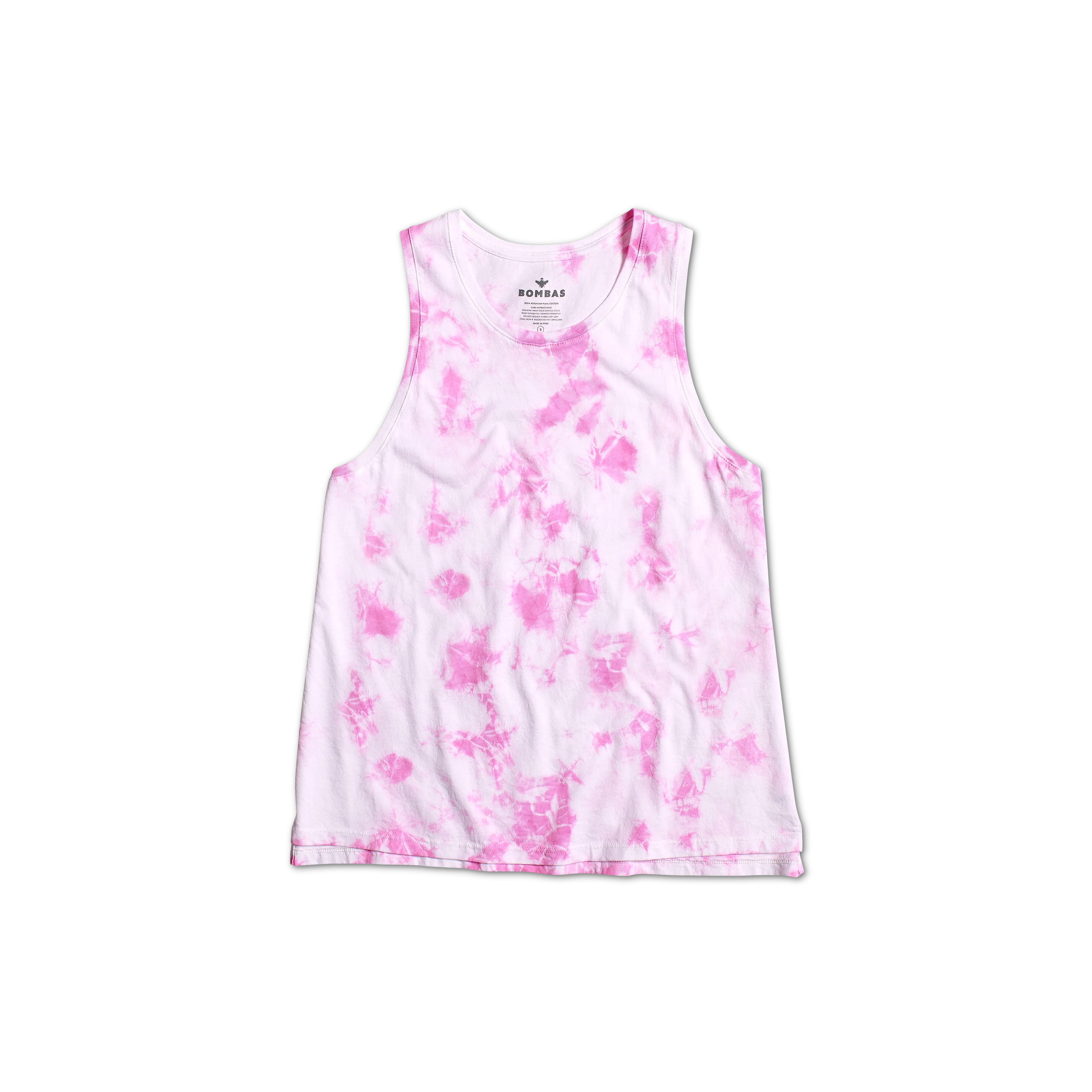 Women's Pima Cotton Tie Dye Crew Neck Tank